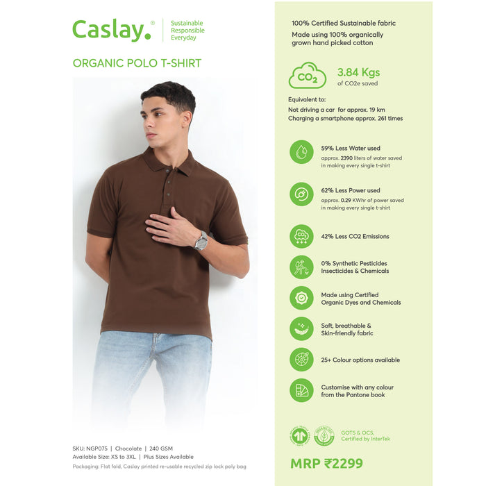 Caslay Organic Polo T - Shirt