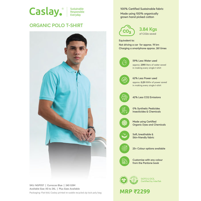 Caslay Organic Polo T - Shirt