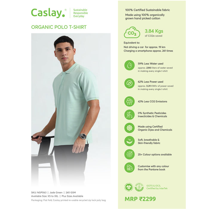 Caslay Organic Polo T - Shirt