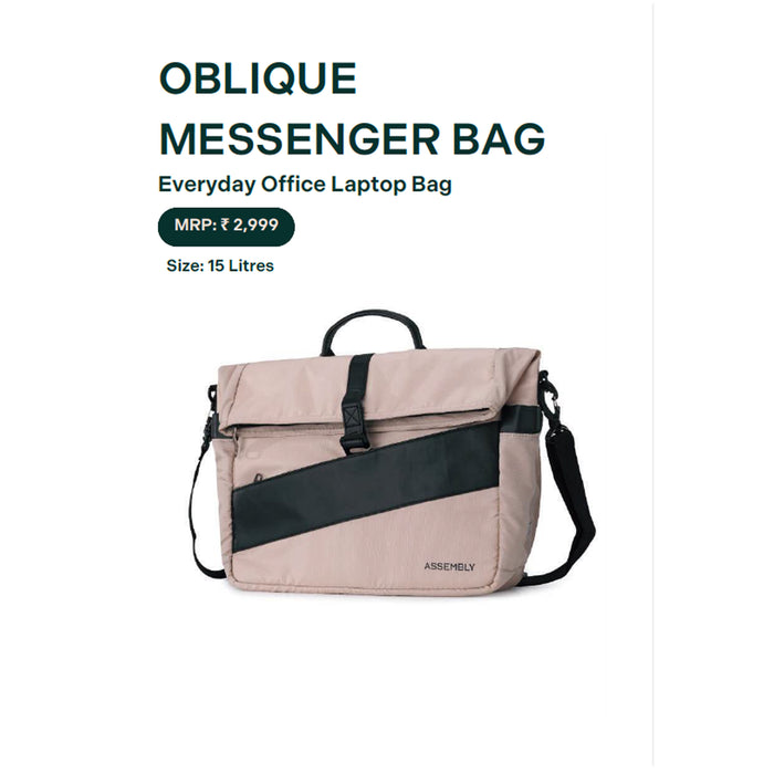 Assembly - Oblique Messenger Bag