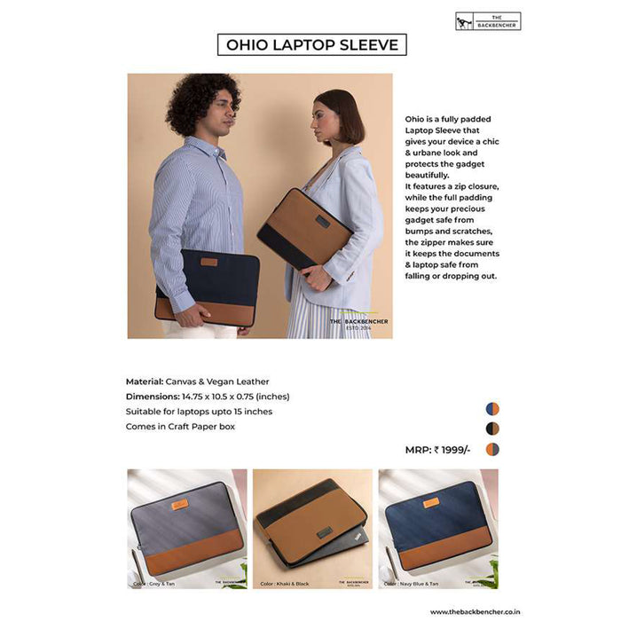 The Back Bencher - Ohio Laptop Sleeve