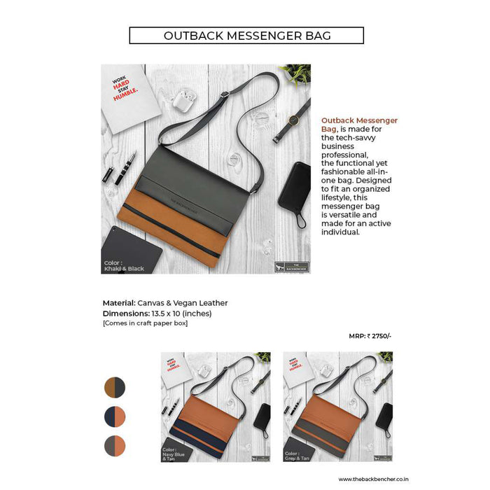 The Back Bencher - Outback Messenger Bag