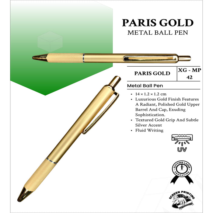Paris Gold Metal  Ball Pen XG - MP42