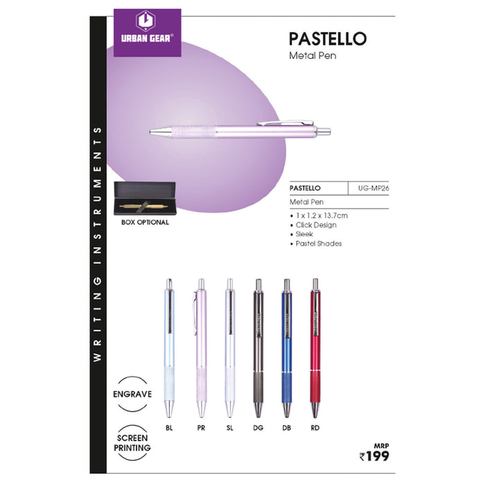 Urban Gear- Pastello Metal Pen UG-MP26