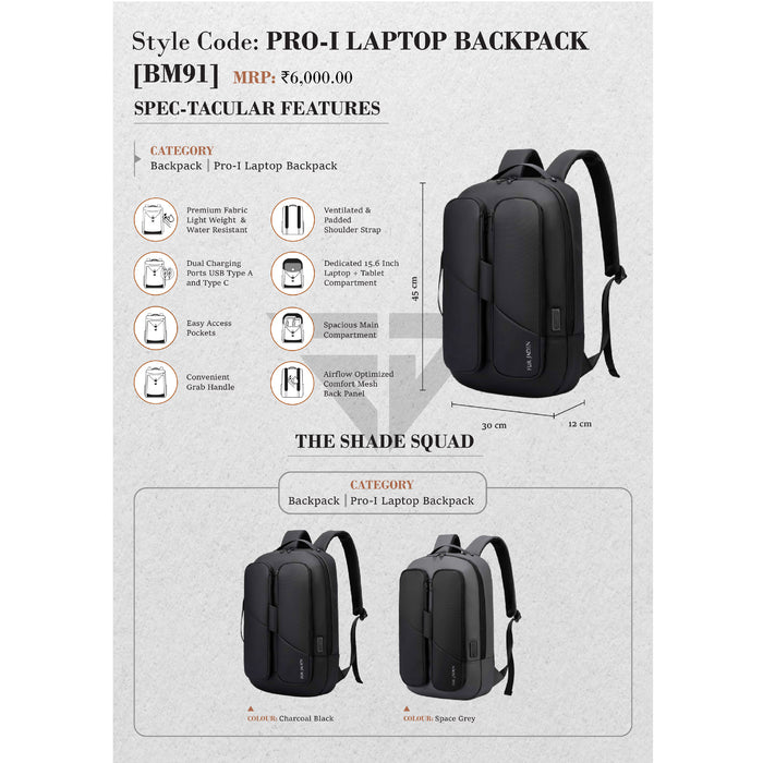 PRO - I LAPTOP BACKPACK (BM91)