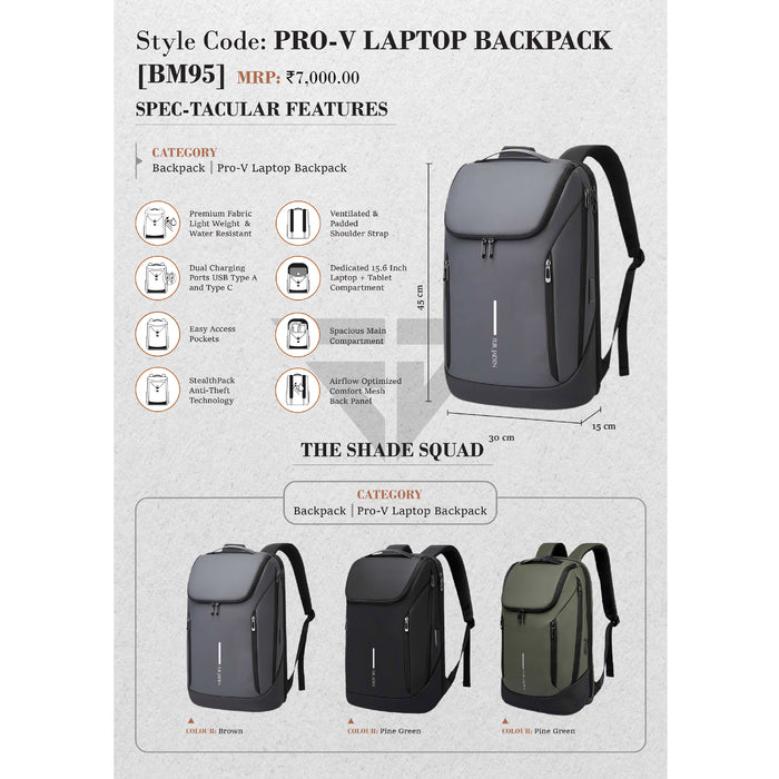 PRO - V LAPTOP BACKPACK (BM95)