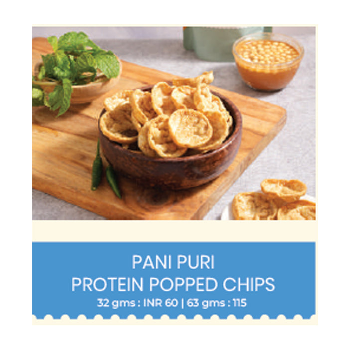 Snackible - Pani Puri Protein Popped Chips