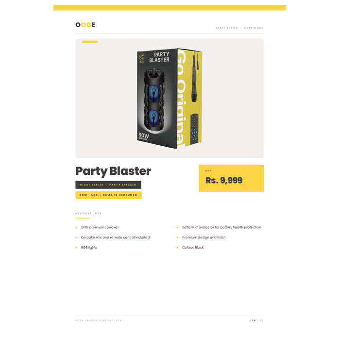 OOGE -  Party Blaster