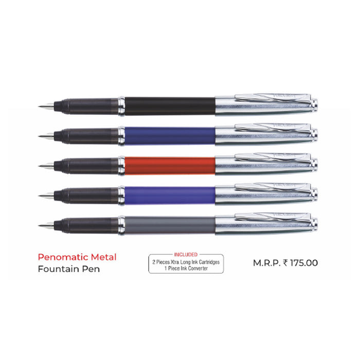 Pierre Cardin - Penomatic Metal  Fountain  Pen
