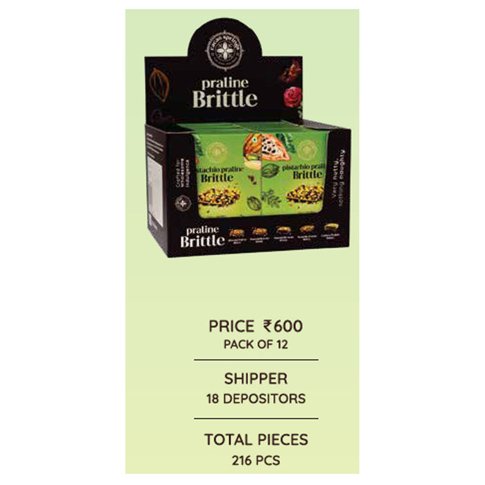 Cacao Springs - Pistachio Praline Brittle Pack Of 12