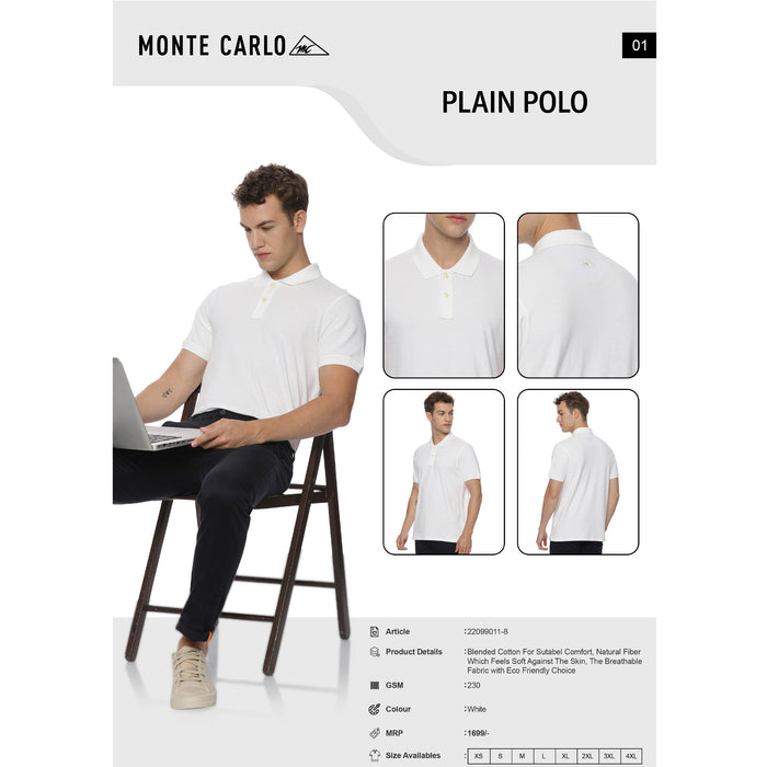 Monte Carlo - Plain Polo T-Shirts
