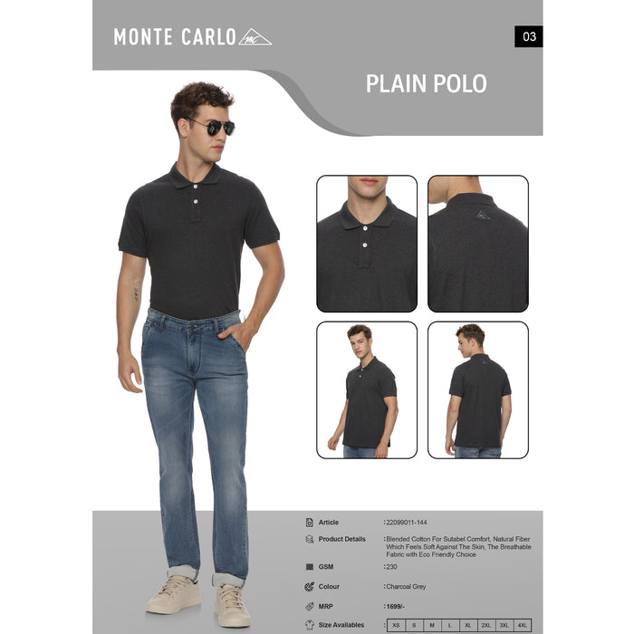 Monte Carlo - Plain Polo T-Shirts