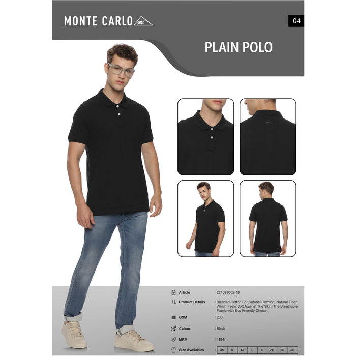 Monte Carlo - Plain Polo T-Shirts