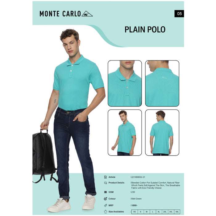 Monte Carlo - Plain Polo T-Shirts