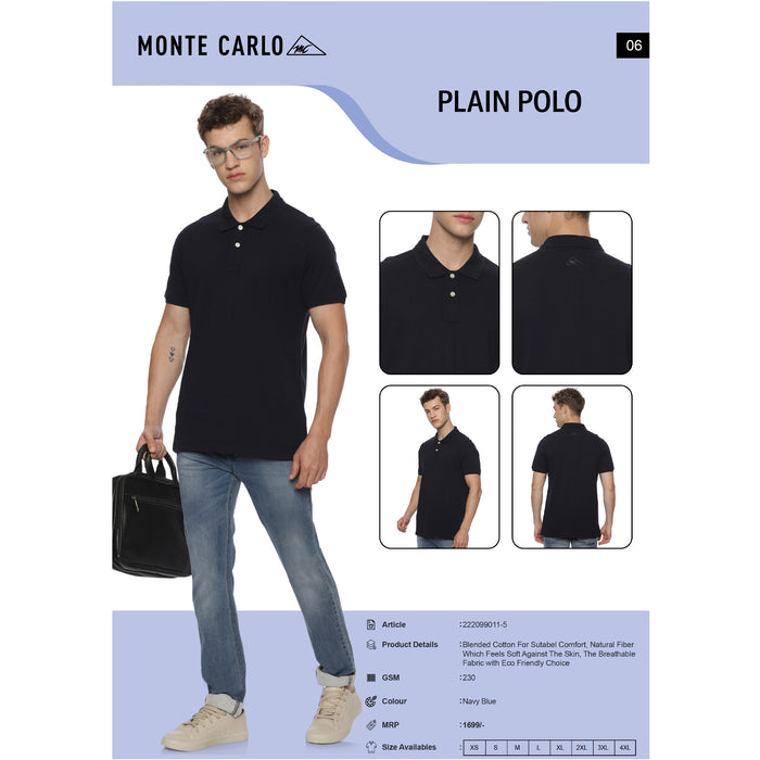 Monte Carlo - Plain Polo T-Shirts