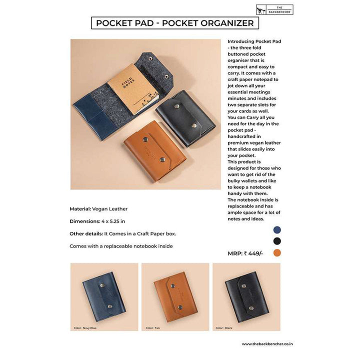 The Back Bencher - Pocket Pad Notebook