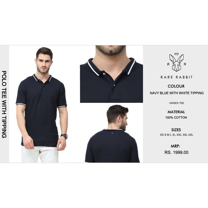 Rare Rabbit Polo T Shirt With Tipping