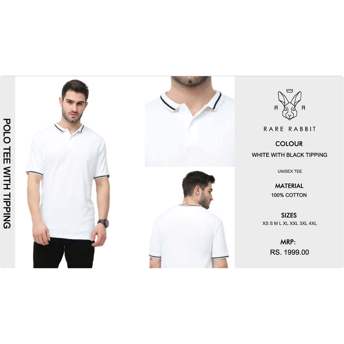 Rare Rabbit Polo T Shirt With Tipping