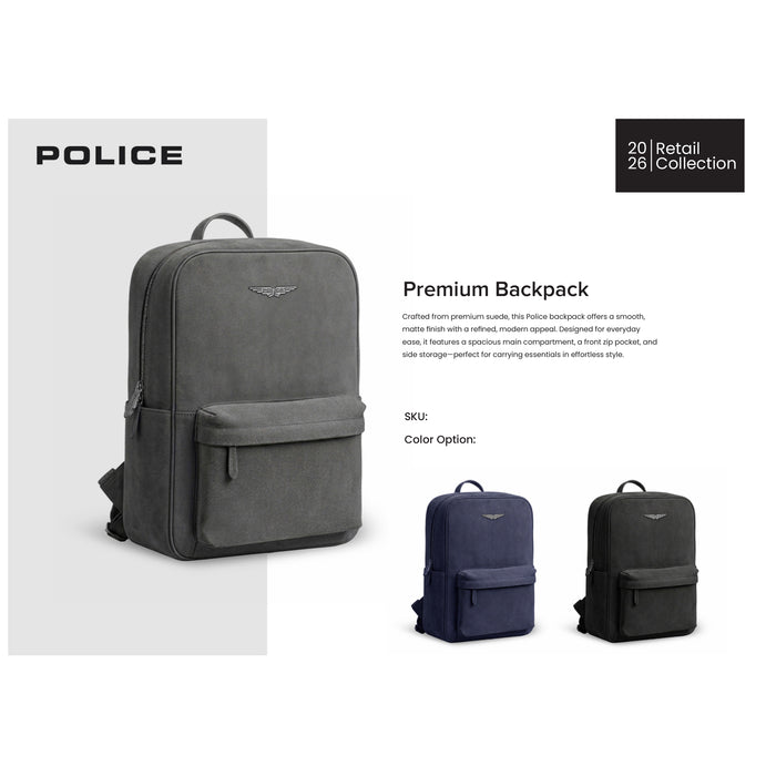 Police - Premium Backpack Suede