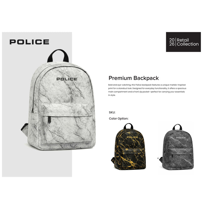 Police - Premium Backpack Marble Pro