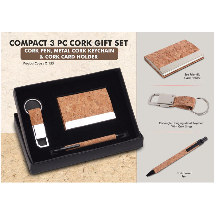 Power Plus- Compact 3 PC Cork  Gift Set Q 155