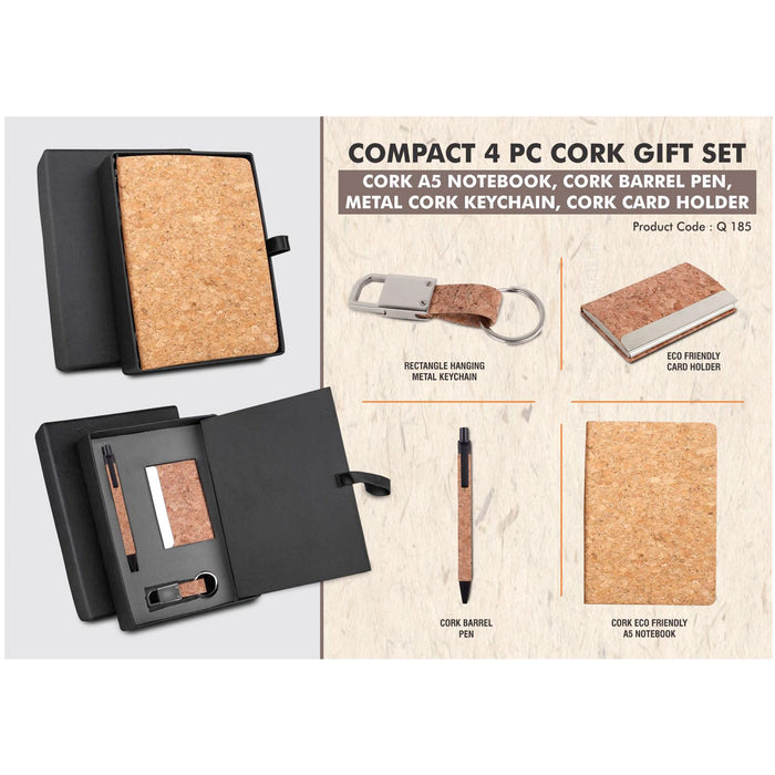 Power Plus- Compact 4 PC Cork Gift Set Q 185