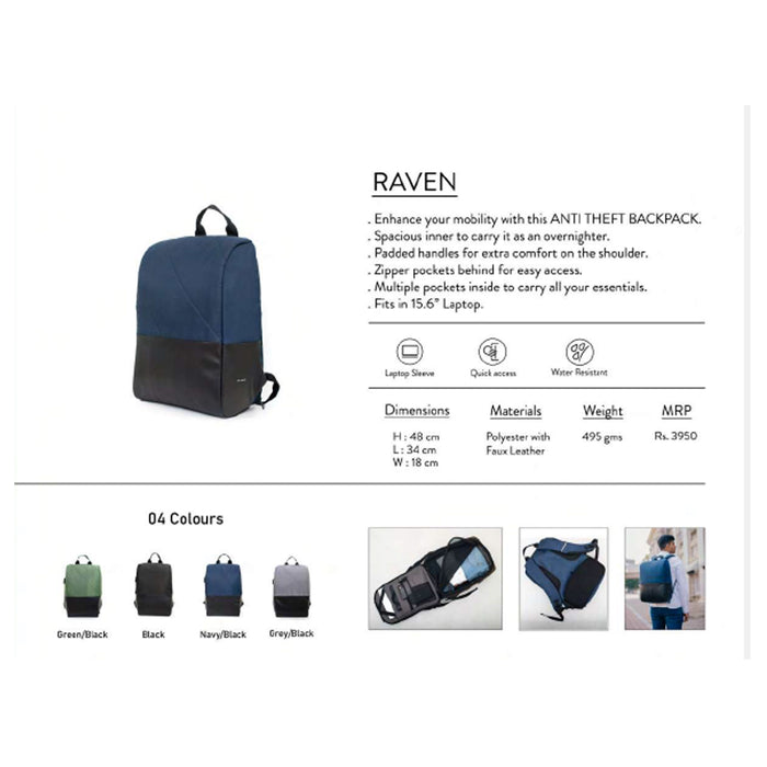 OBLIQUE -  RAVEN LAPTOP BAG