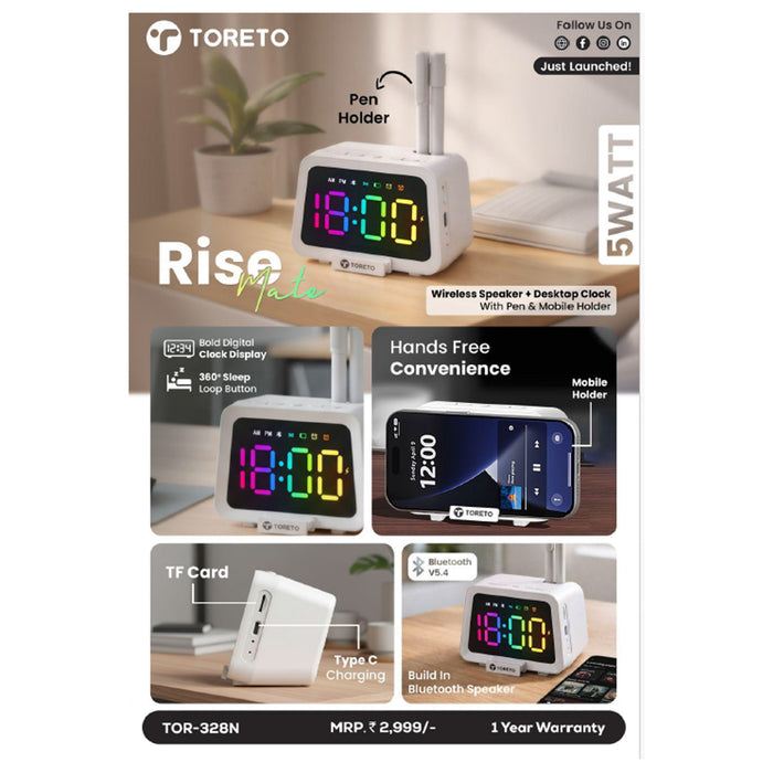 Toreto Rise mate BLuetooth Speaker