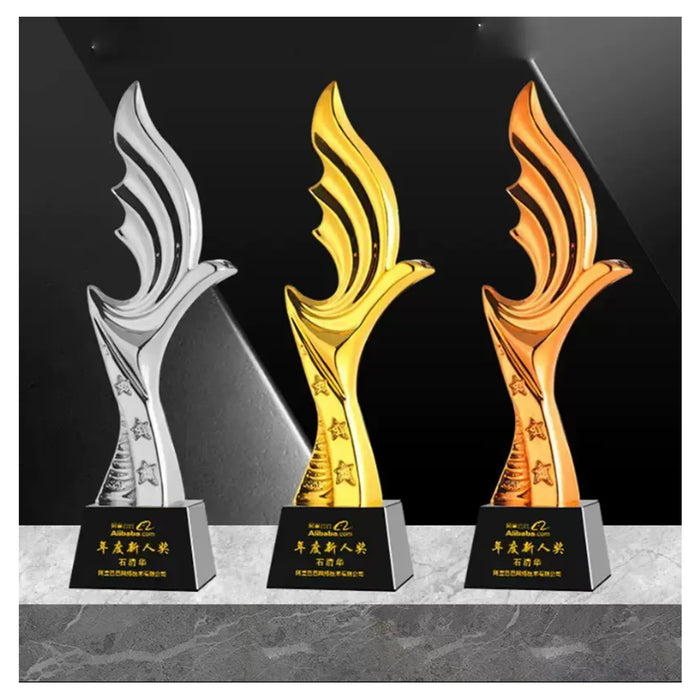 Crystal Trophy- RSN 3  Inch-11