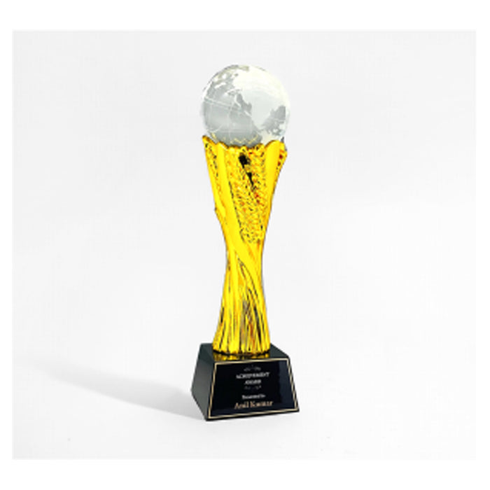 Crystal Trophy- RSN 5  Inch-10