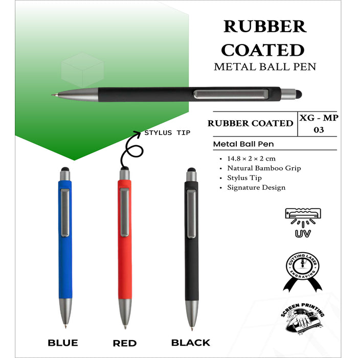 Rubber Coated Metal Ball pen XG- MP03