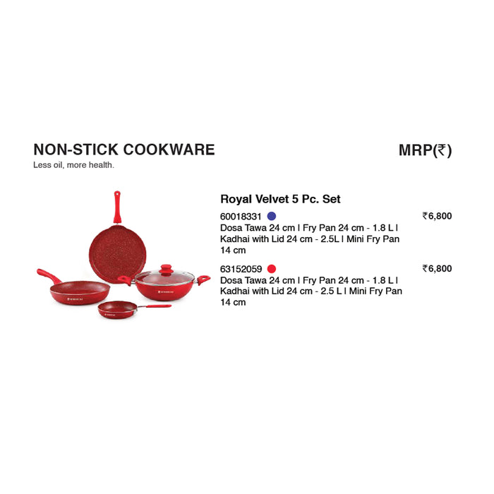 Wonder Chef - Royal Velvet 5 Pc Set