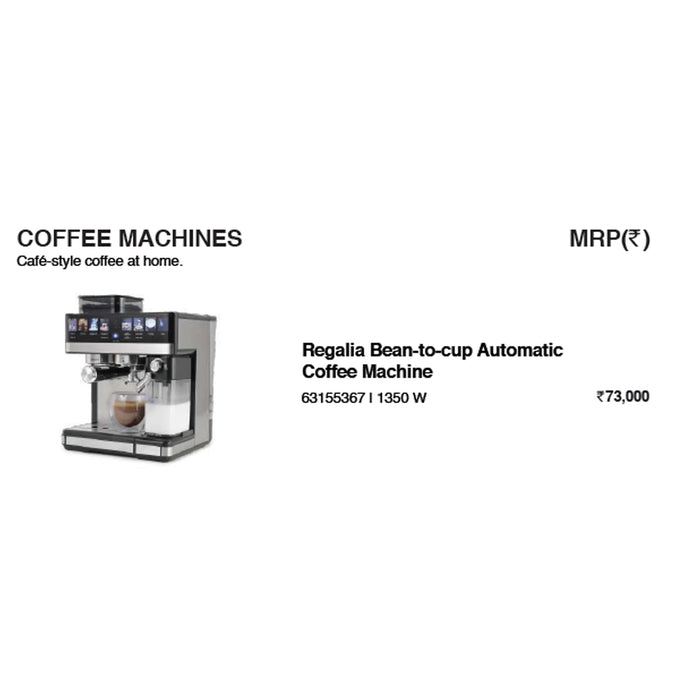 Wonder Chef - Regalia Bean To Cup Automatic Coffee Machine