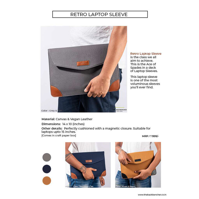 The Back Bencher - Retro  Laptop Sleeve
