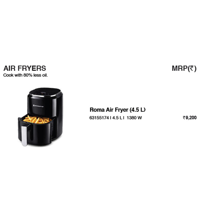 Wonder Chef - Roma Air Fryer (4.5 L)
