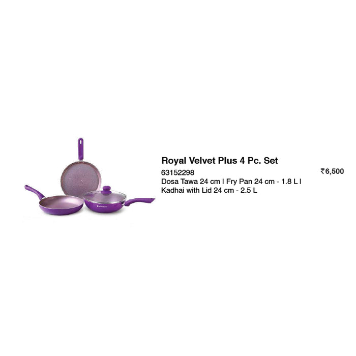 Wonder Chef - Royal Velvet Plus  4 Pc Set