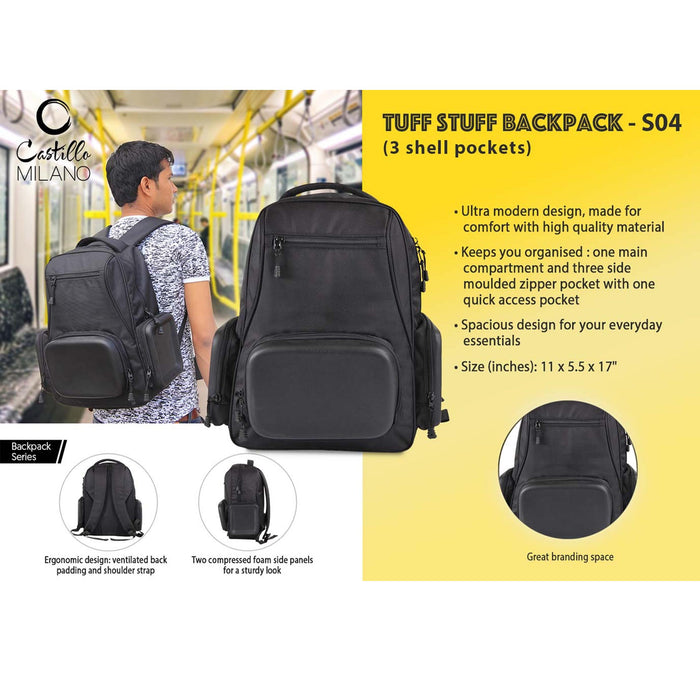 Tuff stuff Backpack (3 shell pockets) by Castillo Milano  - S 04