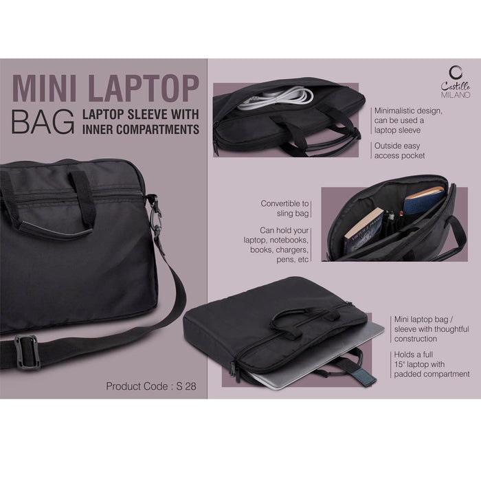 Mini Laptop bag Laptop Sleeve with inner compartments
