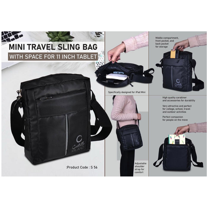 Power Plus - Mini Travel Sling Bag With Space for 11 inch Tablet S 56