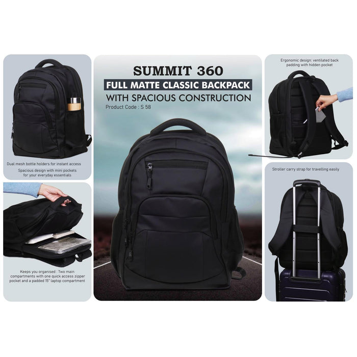 Power Plus - Summit 360 Full Matte Classic Backpack S 58