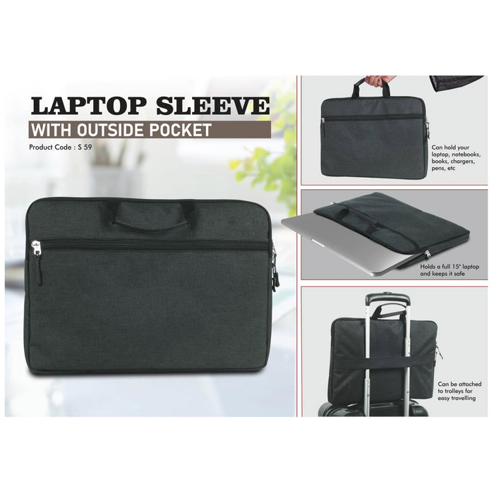 Power Plus - Laptop Sleeve With Outside Pocket S 59