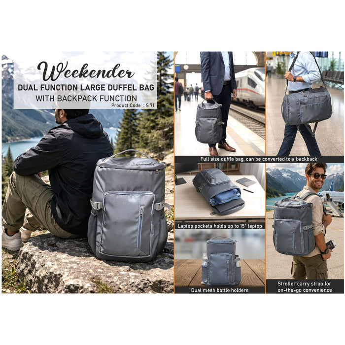 Power Plus - Weekender Dual Function Large Duffel Bag S 71