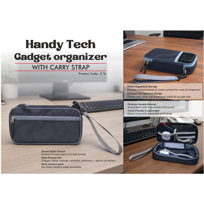 Power Plus - Handy Tech Gadget Organizer With Carry Strap S 76