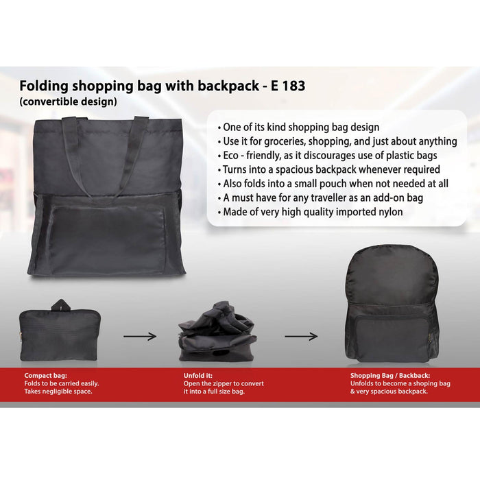 Folding shopping bag - S-E 183