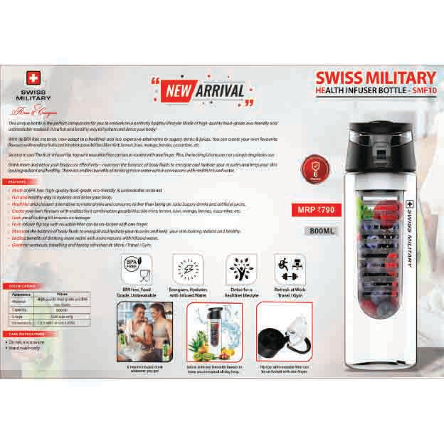 SWISS MILITARY - HEALTH INFUSER BOTTLE - SMF10