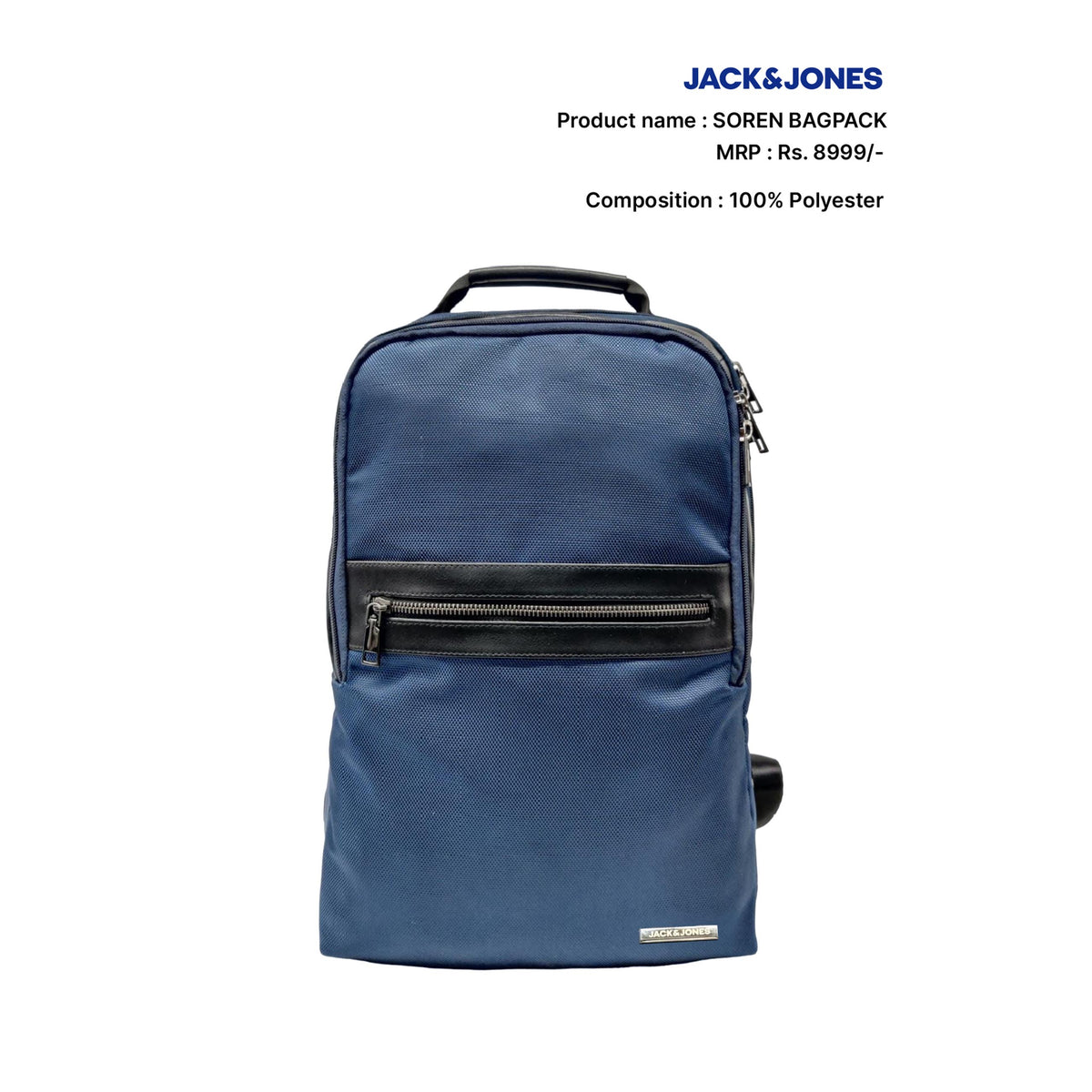 Buy Jack & Jones Mens Backpack (12193486_Navy Blazer_One) at Amazon.in