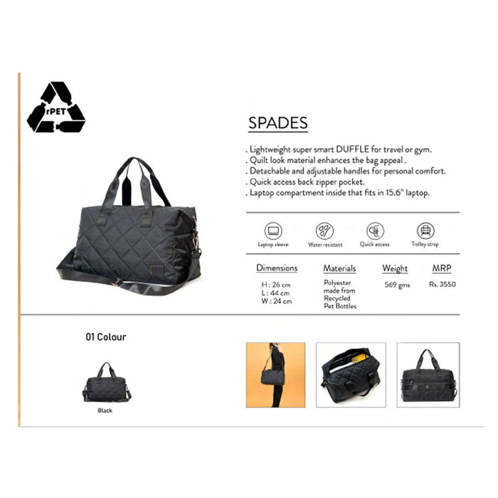 OBLIQUE - SPADES   DUFFLE BAG