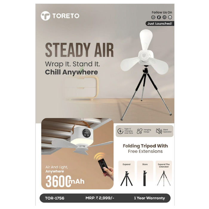 Toreto Steady Air Portable Fan