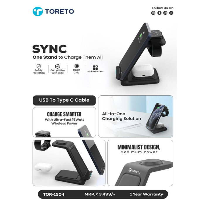 Toreto Sync One Stand To Charge Them All