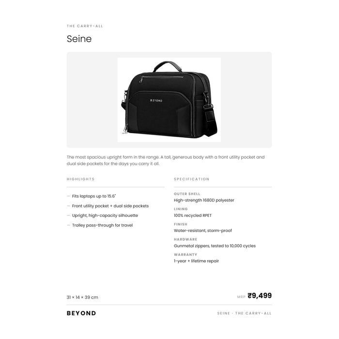 Beyond - Seine  Messenger Bag